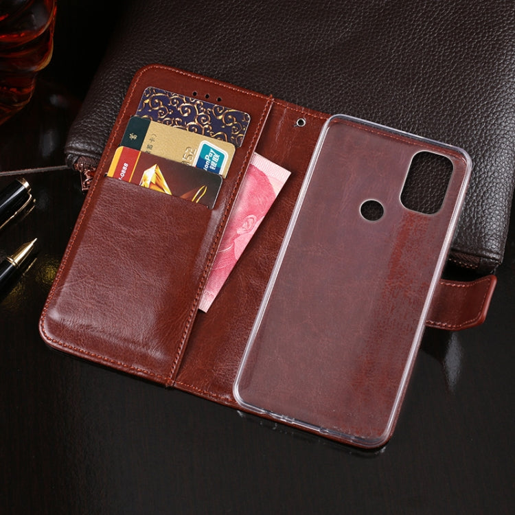 For Blackview A70 idewei Crazy Horse Texture Horizontal Flip Leather Case with Holder & Card Slots & Wallet(Blue) - More Brand by idewei | Online Shopping South Africa | PMC Jewellery | Buy Now Pay Later Mobicred