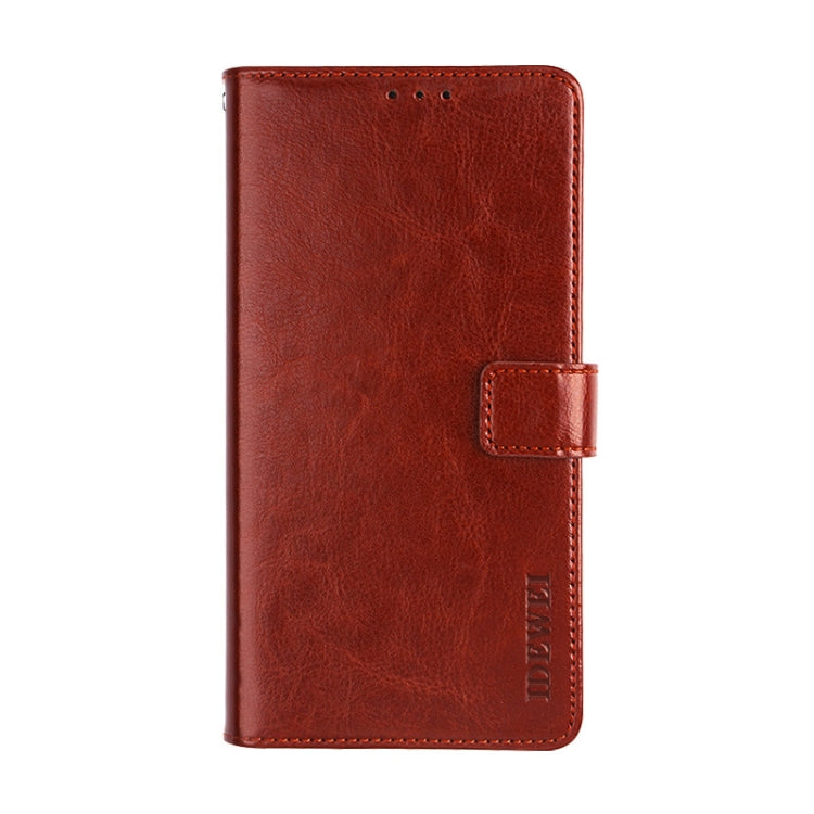 For Meizu 18 Pro idewei Crazy Horse Texture Horizontal Flip Leather Case with Holder & Card Slots & Wallet(Brown) - Meizu by idewei | Online Shopping South Africa | PMC Jewellery | Buy Now Pay Later Mobicred