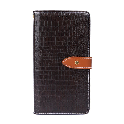 For TCL 20 SE idewei Crocodile Texture Horizontal Flip Leather Case with Holder & Card Slots & Wallet(Dark Brown) - More Brand by idewei | Online Shopping South Africa | PMC Jewellery | Buy Now Pay Later Mobicred