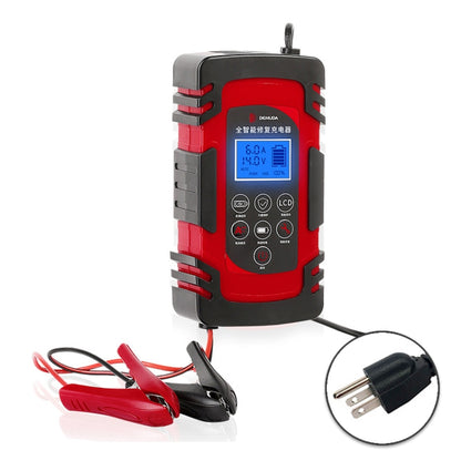 DEMUDA DC-80 Car Battery Charger 12V/24V Intelligent Pulse Repair Type Lead-acid Battery, Plug Type:JP Plug(Red) - Battery Charger by PMC Jewellery | Online Shopping South Africa | PMC Jewellery | Buy Now Pay Later Mobicred