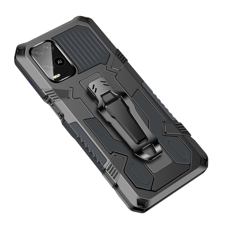 For OPPO A54 4G Armor Warrior Shockproof PC + TPU Protective Case(Grey) - OPPO Cases by PMC Jewellery | Online Shopping South Africa | PMC Jewellery