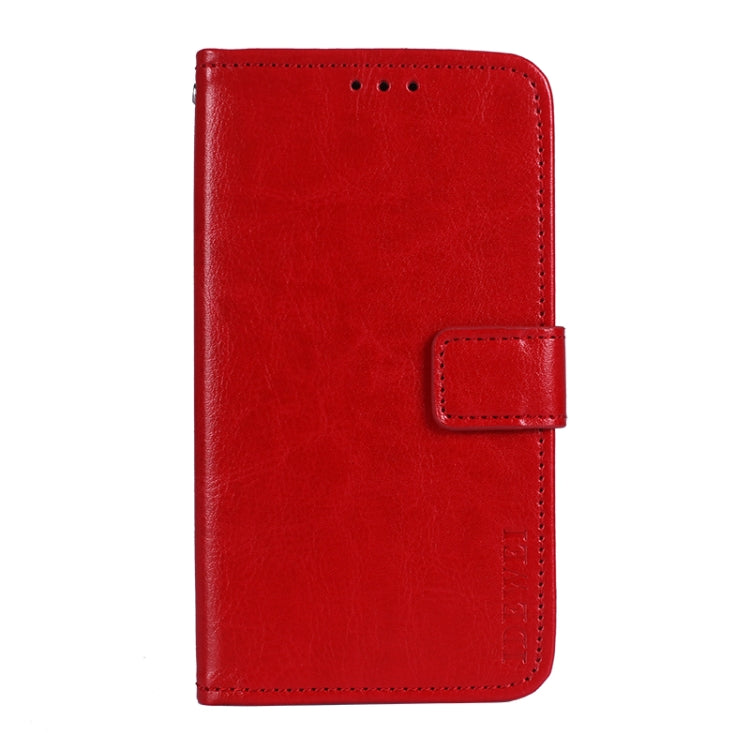 For TCL 10 5G UW idewei Crazy Horse Texture Horizontal Flip Leather Case with Holder & Card Slots & Wallet(Red) - More Brand by idewei | Online Shopping South Africa | PMC Jewellery | Buy Now Pay Later Mobicred