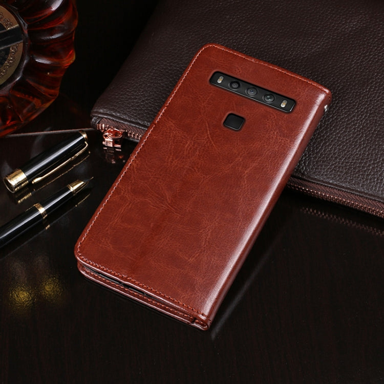 For TCL 10 5G UW idewei Crazy Horse Texture Horizontal Flip Leather Case with Holder & Card Slots & Wallet(Brown) - More Brand by idewei | Online Shopping South Africa | PMC Jewellery | Buy Now Pay Later Mobicred