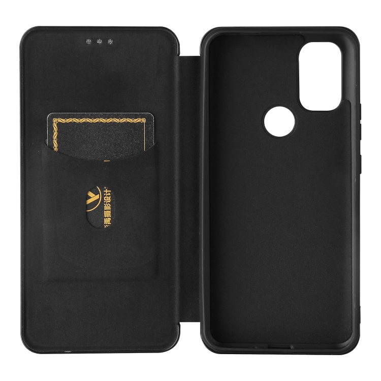 For Blackview A70 (2021) Carbon Fiber Texture Horizontal Flip TPU + PC + PU Leather Case with Card Slot(Black) - More Brand by PMC Jewellery | Online Shopping South Africa | PMC Jewellery | Buy Now Pay Later Mobicred