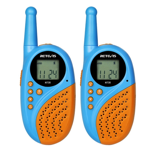 1 Pair RETEVIS RT-35 0.5W US Frequency 462.550-467.7125MHz 22CHS Children Handheld Walkie Talkie(Blue) - Children by RETEVIS | Online Shopping South Africa | PMC Jewellery | Buy Now Pay Later Mobicred