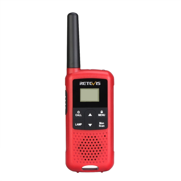 1 Pair RETEVIS RT649B 0.5W EU Frequency 446.00625-446.19375MHz 16CHS Two Way Radio Handheld Walkie Talkie, EU Plug(Red) - Handheld Walkie Talkie by RETEVIS | Online Shopping South Africa | PMC Jewellery | Buy Now Pay Later Mobicred