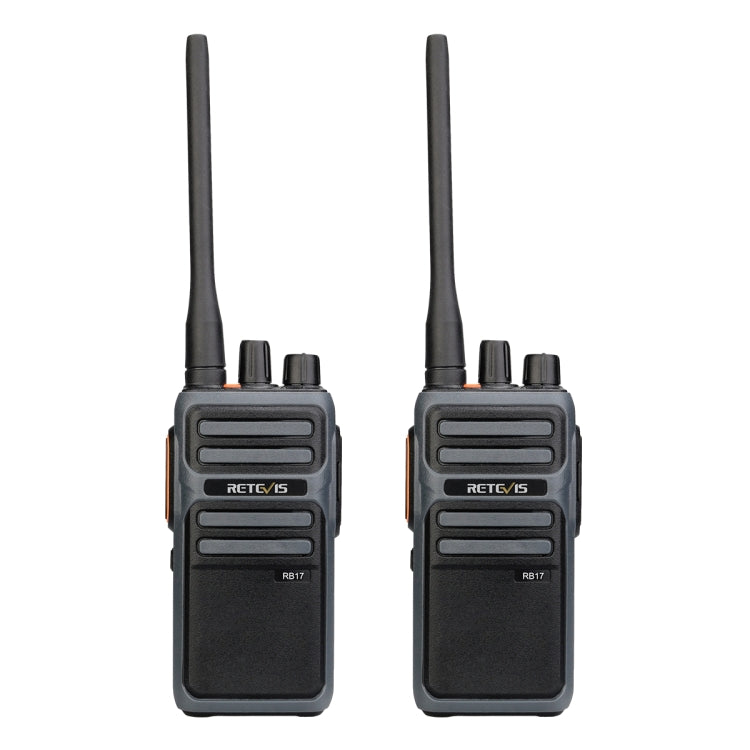 1 Pair RETEVIS RB17 462.5500-462.7250MHz 16CHS FRS License-free Two Way Radio Handheld Walkie Talkie, US Plug(Black) - Handheld Walkie Talkie by RETEVIS | Online Shopping South Africa | PMC Jewellery | Buy Now Pay Later Mobicred