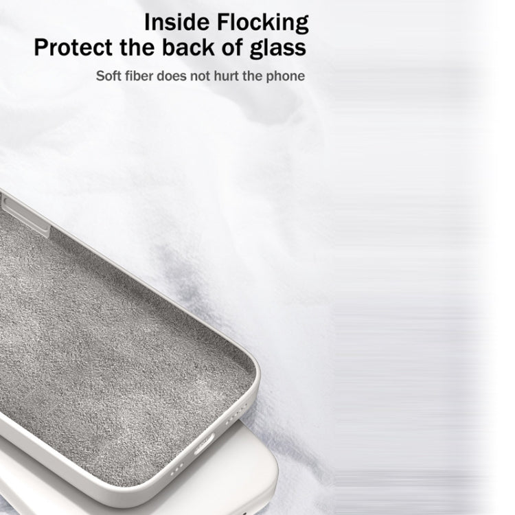 For Samsung Galaxy M51 Solid Color Imitation Liquid Silicone Straight Edge Dropproof Full Coverage Protective Case(White) - Galaxy Phone Cases by PMC TechLife | Online Shopping South Africa | PMC TechLife | Buy Now Pay Later Mobicred