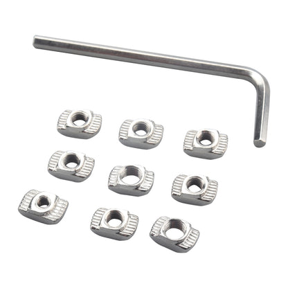 A5555 180 PCS European Standard T-shape Slide Nut with Wrench - Nuts & Bolts by PMC Jewellery | Online Shopping South Africa | PMC Jewellery | Buy Now Pay Later Mobicred