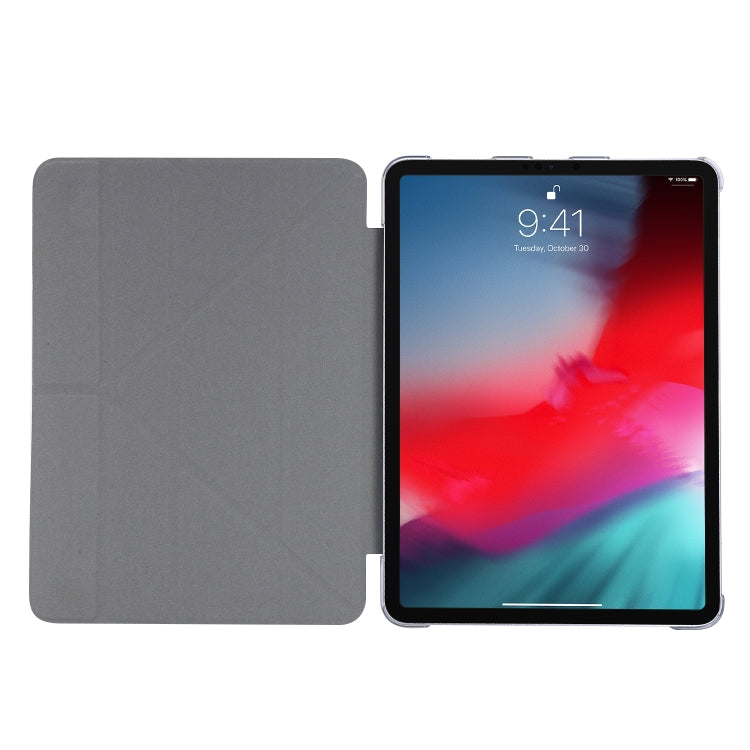 For iPad Air 13 2024 / iPad Pro 12.9 2022 / 2021 Silk Texture Horizontal Deformation Flip Leather Tablet Case with Holder(Light Blue) - iPad Pro 12.9 (2022/2021) Cases by PMC Jewellery | Online Shopping South Africa | PMC Jewellery | Buy Now Pay Later Mobicred