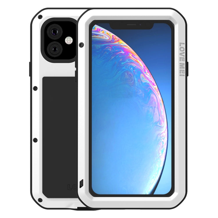 For iPhone 11 Pro Max LOVE MEI Metal Shockproof Waterproof Dustproof Protective Case(White) - iPhone 11 Pro Max Cases by LOVE MEI | Online Shopping South Africa | PMC Jewellery | Buy Now Pay Later Mobicred