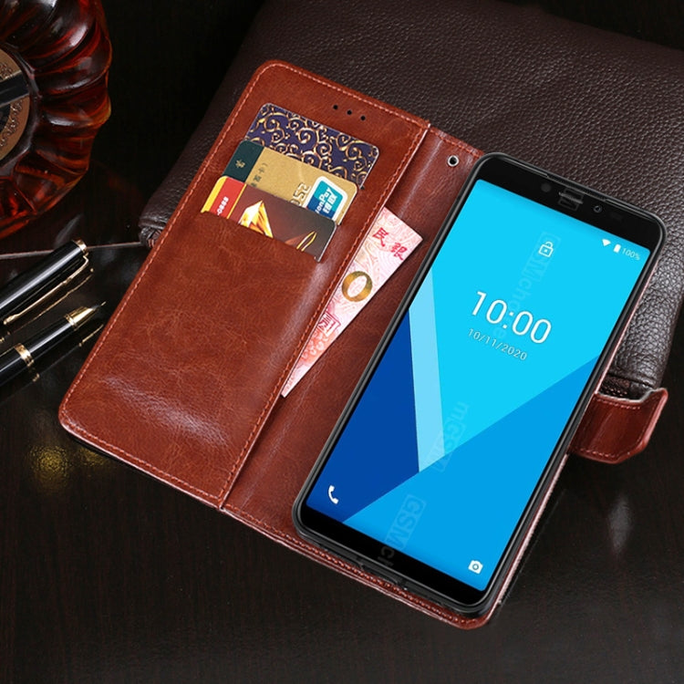 For Wiko Y51 idewei Crazy Horse Texture Horizontal Flip Leather Case with Holder & Card Slots & Wallet(Rose Red) - Wiko by idewei | Online Shopping South Africa | PMC Jewellery | Buy Now Pay Later Mobicred