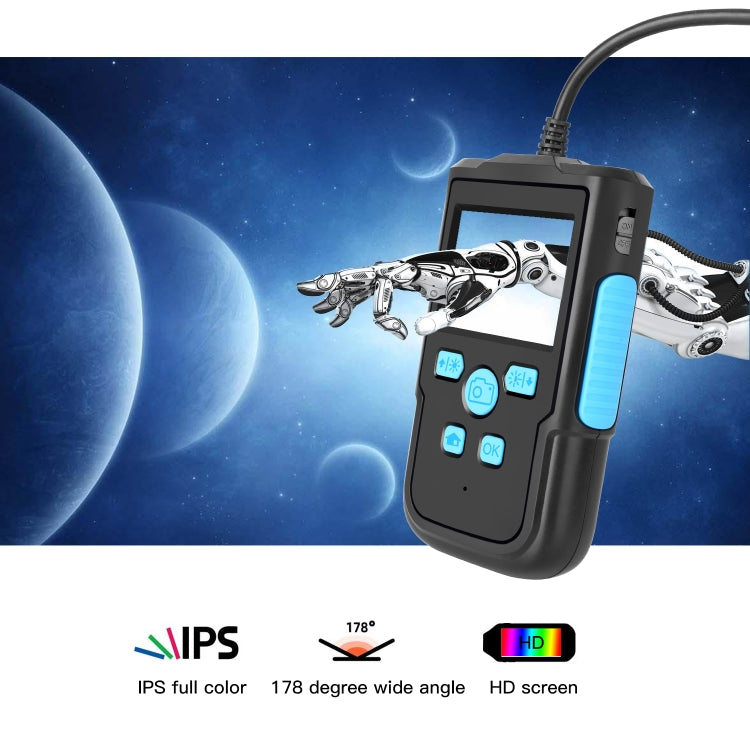 P60B 8mm 1080P 2.4 inch IPS Screen IP68 Waterproof HD Digital Endoscope, Length:10m Hard Cable -  by PMC Jewellery | Online Shopping South Africa | PMC Jewellery | Buy Now Pay Later Mobicred