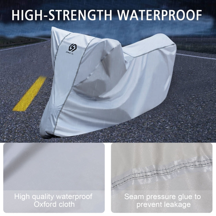 WUPP CS-1410B1 Motorcycle Thickened Oxford Cloth All-inclusive Waterproof Sun-proof Protective Cover, Size:S(Silver) - Protective Gear by WUPP | Online Shopping South Africa | PMC Jewellery | Buy Now Pay Later Mobicred