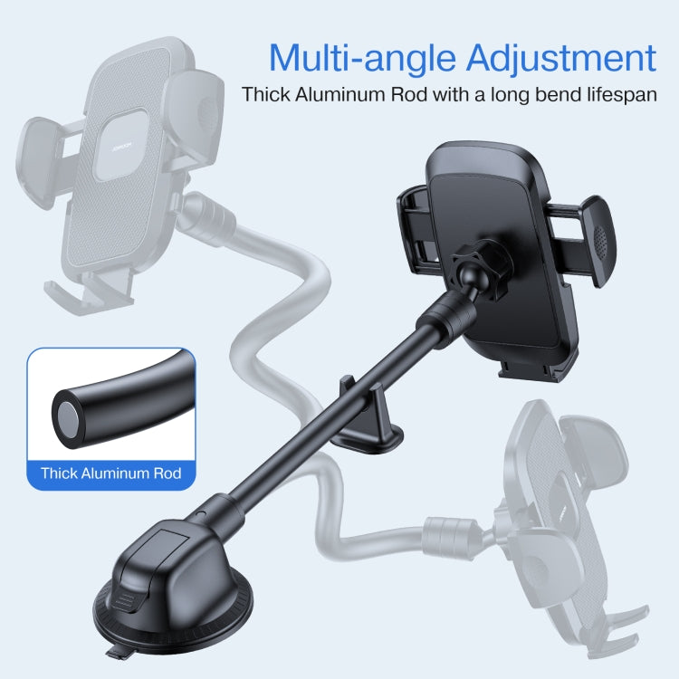 JOYROOM JR-ZS259 360 Degree Rotation Mechanical Car Holder, Style: Long Arm Sucker(Black) - Car Holders by JOYROOM | Online Shopping South Africa | PMC Jewellery | Buy Now Pay Later Mobicred