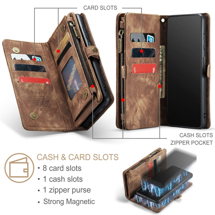 For Samsung Galaxy A32 5G CaseMe Detachable Multifunctional Horizontal Flip Leather Phone Case(Brown) - Galaxy Phone Cases by CaseMe | Online Shopping South Africa | PMC Jewellery | Buy Now Pay Later Mobicred