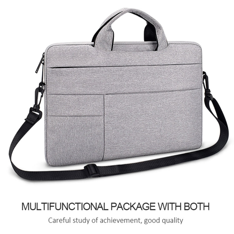 ND05SDJ Oxford Cloth + Nylon Laptop Portable Shoulder Bag, Size:13.3 inch(Hemp Gray) - 13.3 inch by PMC Jewellery | Online Shopping South Africa | PMC Jewellery | Buy Now Pay Later Mobicred