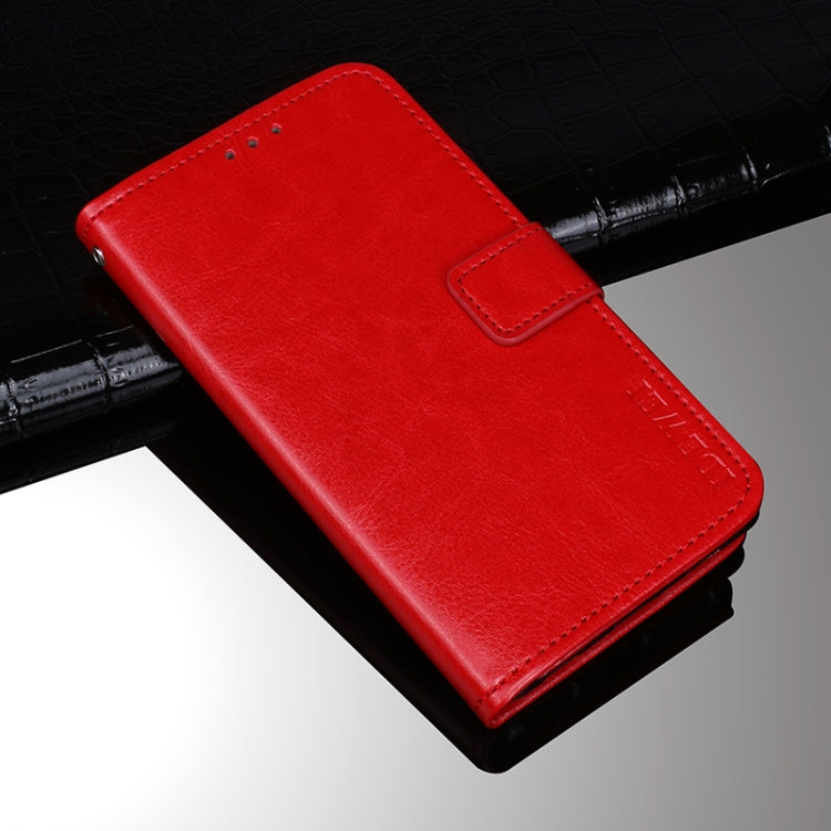 For Doogee X95 / X95 Pro idewei Crazy Horse Texture Horizontal Flip Leather Case with Holder & Card Slots & Wallet(Red) - More Brand by idewei | Online Shopping South Africa | PMC Jewellery | Buy Now Pay Later Mobicred