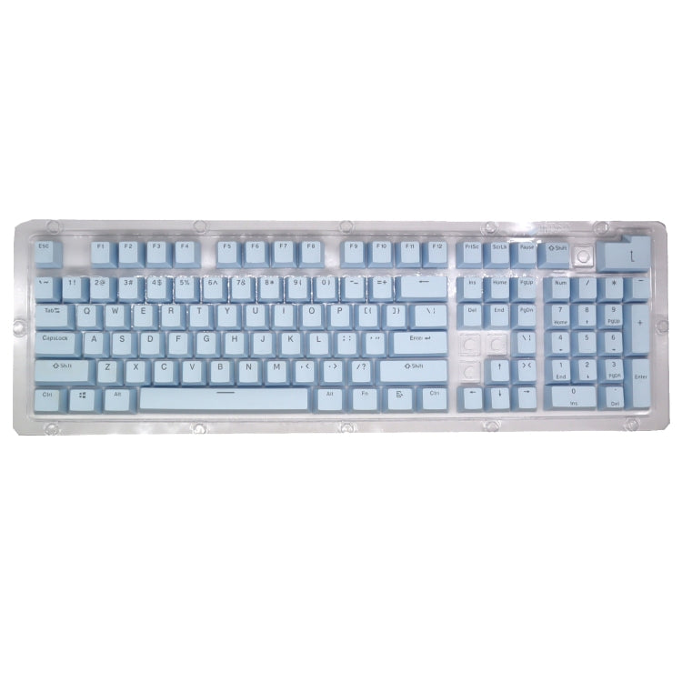 HXSJ P9 104 Keys PBT Color Mechanical Keyboard Keycaps(Light Blue) - Other by HXSJ | Online Shopping South Africa | PMC Jewellery | Buy Now Pay Later Mobicred