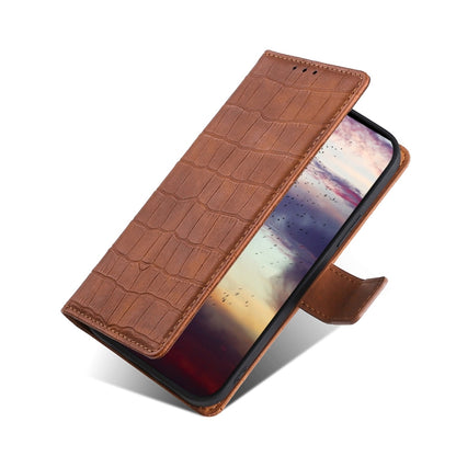 For Doogee N30 Skin Feel Crocodile Texture Magnetic Clasp Horizontal Flip PU Leather Case with Holder & Card Slots & Wallet(Brown) - More Brand by PMC Jewellery | Online Shopping South Africa | PMC Jewellery | Buy Now Pay Later Mobicred