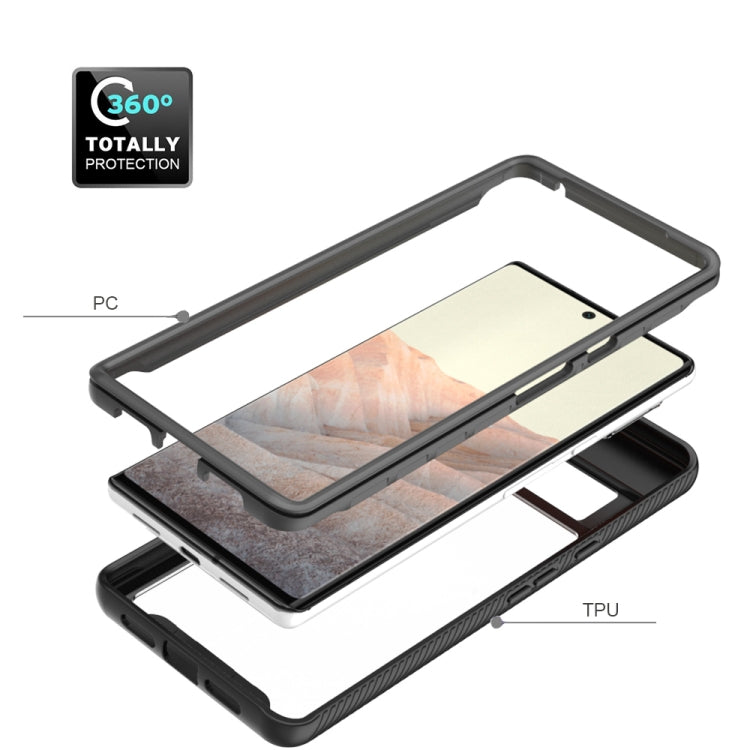 For Google Pixel 6 Pro Starry Sky Solid Color Series Shockproof PC + TPU Case(Rose Red) - Google Cases by PMC TechLife | Online Shopping South Africa | PMC TechLife