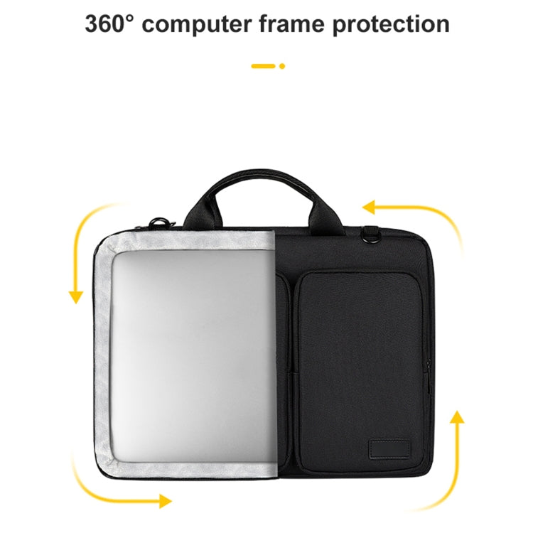 ST11 Polyester Thickened Laptop Bag with Detachable Shoulder Strap, Size:13.3 inch(Silver Gray) - free shipping - PMC Jewellery - Order now!