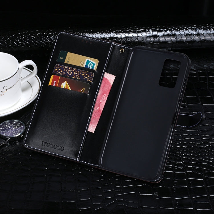 For Blackview A100 idewei Crocodile Texture Horizontal Flip Leather Case with Holder & Card Slots & Wallet(Black) - free shipping - PMC TechLife - Order now!
