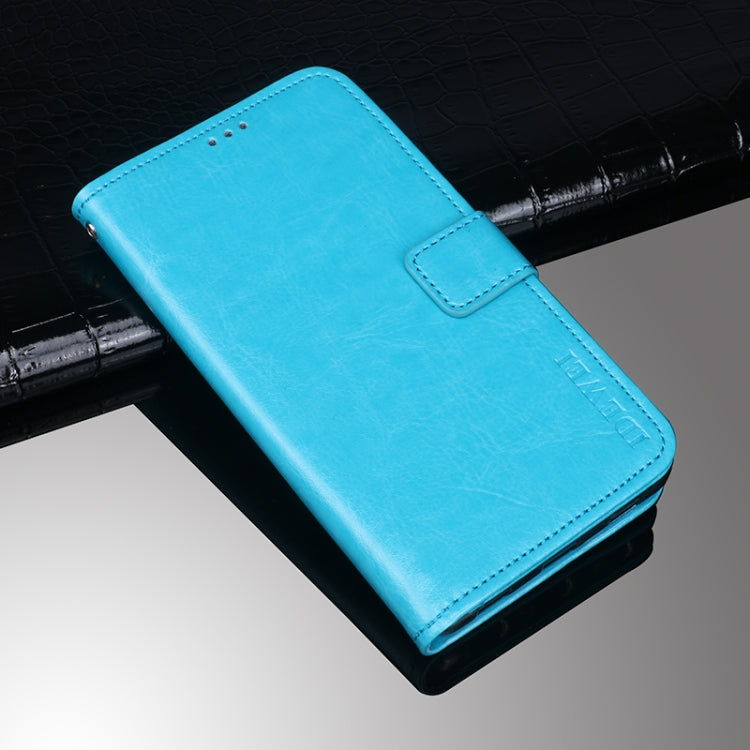 For Blackview A100 idewei Crazy Horse Texture Horizontal Flip Leather Case with Holder & Card Slots & Wallet(Sky Blue) - More Brand by idewei | Online Shopping South Africa | PMC TechLife | Buy Now Pay Later Mobicred