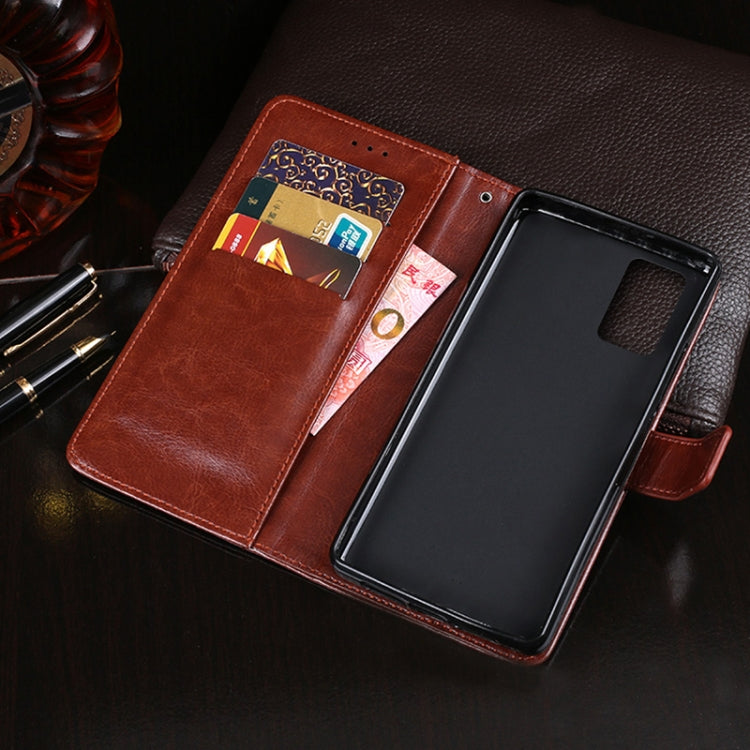 For Blackview A100 idewei Crazy Horse Texture Horizontal Flip Leather Case with Holder & Card Slots & Wallet(Yellow) - More Brand by idewei | Online Shopping South Africa | PMC TechLife | Buy Now Pay Later Mobicred