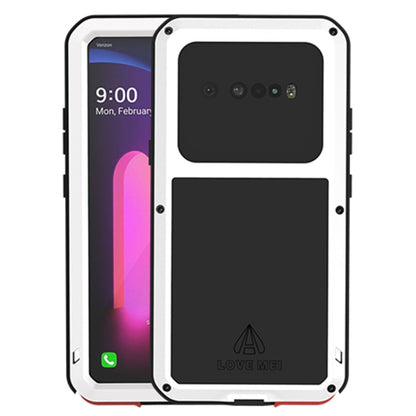 For LG V60 ThinQ 5G LOVE MEI Metal Shockproof Waterproof Dustproof Protective Case with Glass(White) - LG by LOVE MEI | Online Shopping South Africa | PMC Jewellery