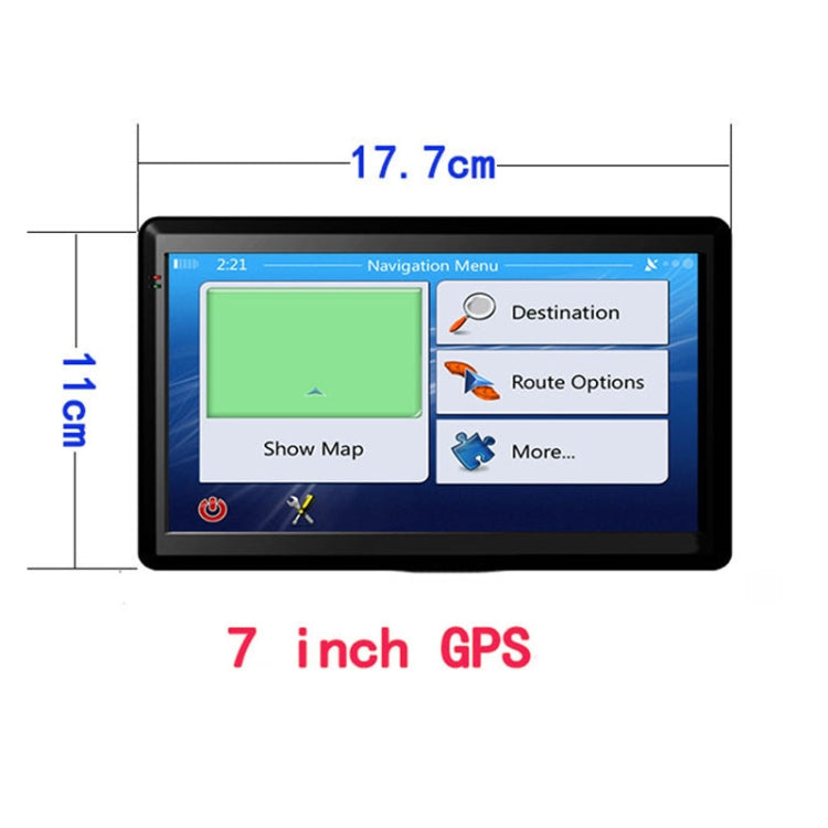 7 inch Car GPS Navigator 8G+256M Capacitive Screen High Configuration, Specification:South America Map - Car MP3 & MP4 & MP5 by PMC TechLife | Online Shopping South Africa | PMC TechLife | Buy Now Pay Later Mobicred