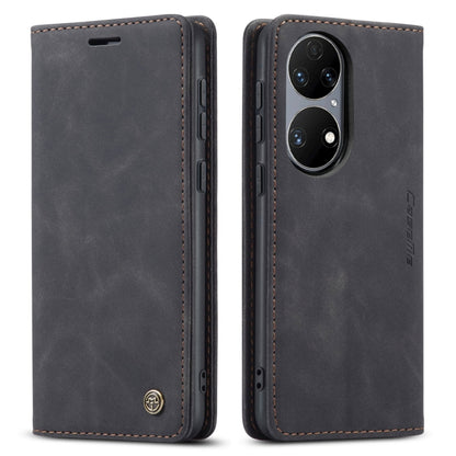 CaseMe 013 Multifunctional Horizontal Flip Leather Case with Holder & Card Slot & Wallet For Huawei P50(Black) - Huawei Cases by CaseMe | Online Shopping South Africa | PMC Jewellery | Buy Now Pay Later Mobicred