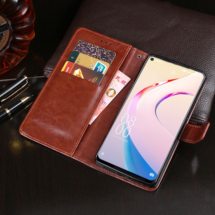 idewei Crazy Horse Texture Horizontal Flip Leather Case with Holder & Card Slots & Wallet For Oukitel C21 Pro(Rose Red) - More Brand by idewei | Online Shopping South Africa | PMC Jewellery | Buy Now Pay Later Mobicred