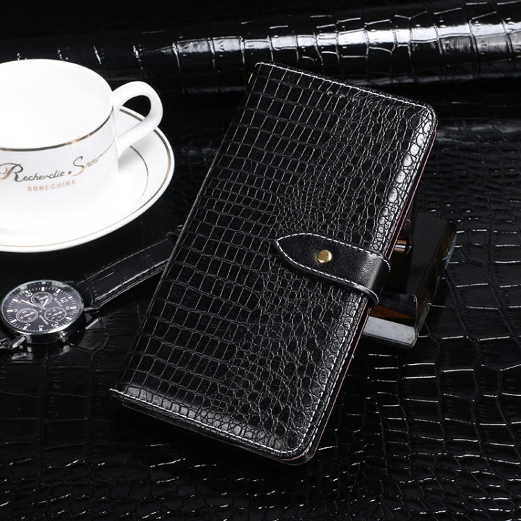 For Doogee N40 Pro idewei Crocodile Texture Horizontal Flip Leather Case with Holder & Card Slots & Wallet(Black) - More Brand by idewei | Online Shopping South Africa | PMC Jewellery | Buy Now Pay Later Mobicred