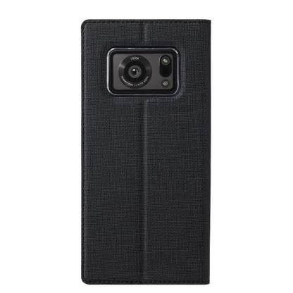 For Sharp Aquos R6 ViLi DMX Series Shockproof TPU + PU Leather Magnetic Attraction Horizontal Flip Case with Card Slot & Holder(Black) - More Brand by ViLi | Online Shopping South Africa | PMC Jewellery | Buy Now Pay Later Mobicred