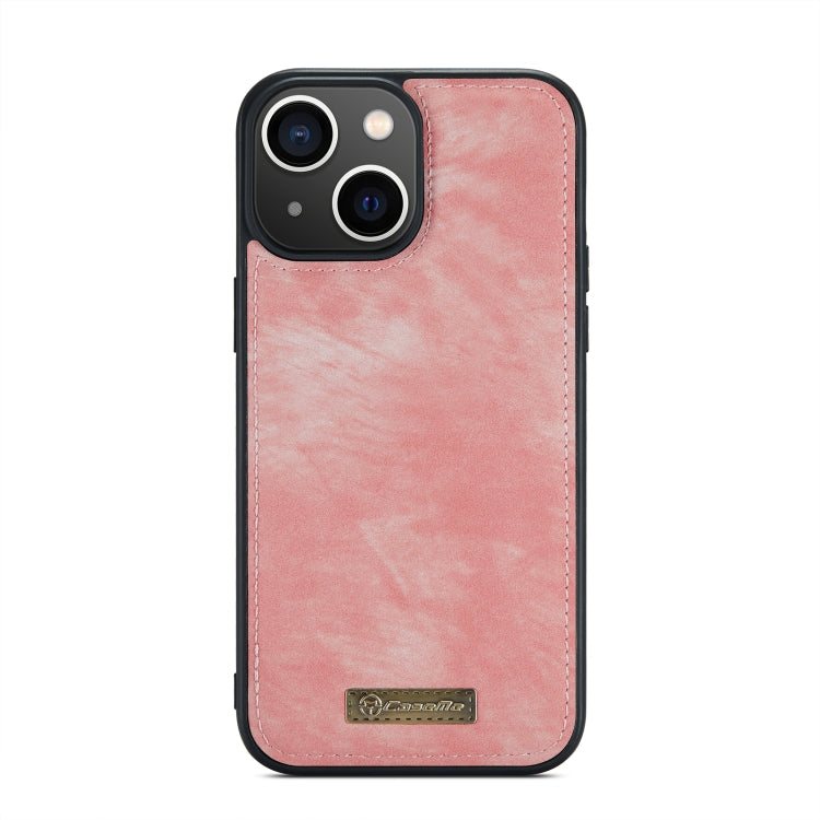 For iPhone 13 CaseMe-008 Detachable Multifunctional Horizontal Flip Leather Case(Pink) - iPhone 13 Cases by CaseMe | Online Shopping South Africa | PMC Jewellery | Buy Now Pay Later Mobicred