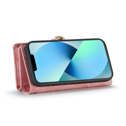 For iPhone 13 CaseMe-008 Detachable Multifunctional Horizontal Flip Leather Case(Pink) - iPhone 13 Cases by CaseMe | Online Shopping South Africa | PMC Jewellery | Buy Now Pay Later Mobicred