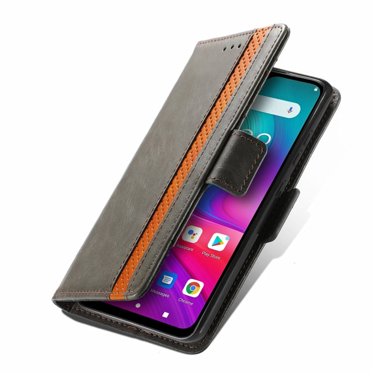 For Doogee X96 Pro CaseNeo Business Splicing Dual Magnetic Buckle Horizontal Flip PU Leather Case with Holder & Card Slots & Wallet(Grey) - More Brand by PMC Jewellery | Online Shopping South Africa | PMC Jewellery | Buy Now Pay Later Mobicred