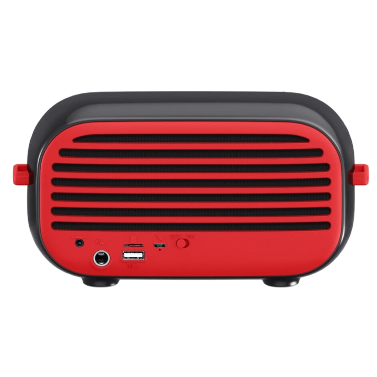 New Rixing NR-3000M Bluetooth 5.0 Portable Karaoke Wireless Bluetooth Speaker with Microphone & Shoulder Strap(Red) - Desktop Speaker by NewRixing | Online Shopping South Africa | PMC Jewellery | Buy Now Pay Later Mobicred