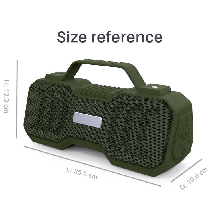 New Rixing NR-4500M Bluetooth 5.0 Portable Outdoor Karaoke Wireless Bluetooth Speaker with Microphone(Green) - Desktop Speaker by NewRixing | Online Shopping South Africa | PMC Jewellery | Buy Now Pay Later Mobicred