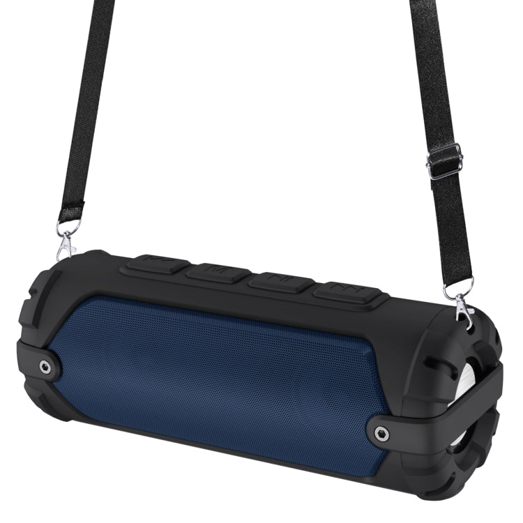 New Rixing NR-6013 Bluetooth 5.0 Portable Outdoor Wireless Bluetooth Speaker with Shoulder Strap(Blue) - Desktop Speaker by NewRixing | Online Shopping South Africa | PMC Jewellery | Buy Now Pay Later Mobicred