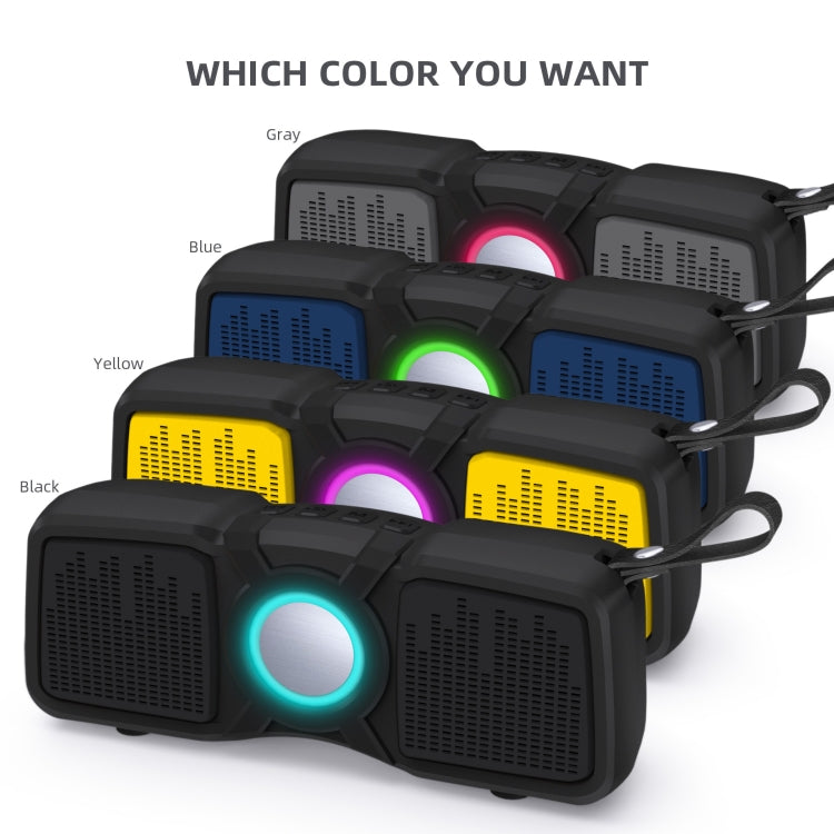 New Rixing NR-9011 Bluetooth 5.0 Portable Outdoor Wireless Bluetooth Speaker(Black) - Desktop Speaker by NewRixing | Online Shopping South Africa | PMC Jewellery | Buy Now Pay Later Mobicred