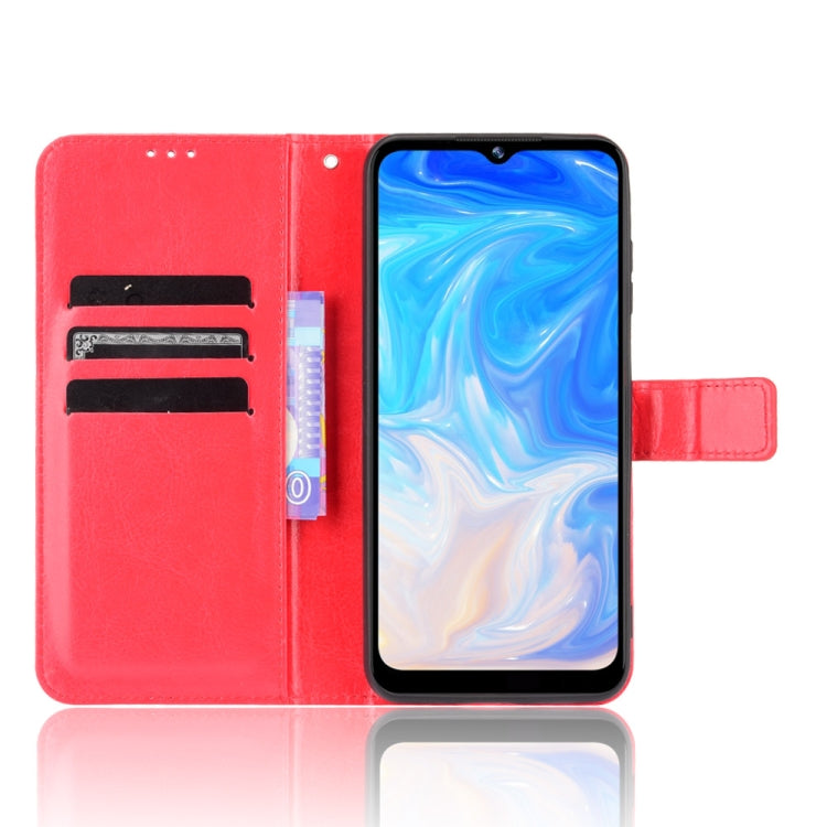 For Doogee N40 Pro Crazy Horse Texture Horizontal Flip Leather Case with Holder & Card Slots & Lanyard(Red) - More Brand by PMC Jewellery | Online Shopping South Africa | PMC Jewellery | Buy Now Pay Later Mobicred