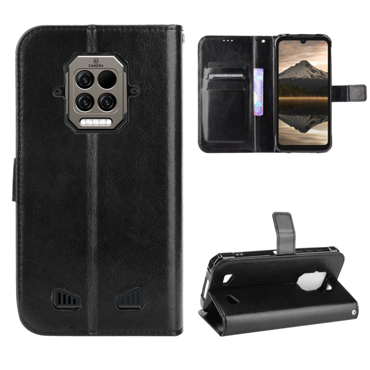 For Doogee S86 / S86 Pro Crazy Horse Texture Horizontal Flip Leather Case with Holder & Card Slots & Lanyard(Black) - More Brand by PMC Jewellery | Online Shopping South Africa | PMC Jewellery | Buy Now Pay Later Mobicred