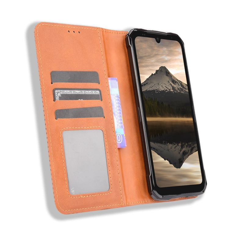 For Doogee S86 / S86 Pro Magnetic Buckle Retro Pattern Horizontal Flip Leather Case with Holder & Card Slot & Wallet(Brown) - More Brand by PMC Jewellery | Online Shopping South Africa | PMC Jewellery | Buy Now Pay Later Mobicred