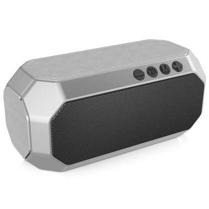 NewRixing NR-4000 TWS Mesh Polygon Music Box Concept Bluetooth Speaker(Silver) - Desktop Speaker by NewRixing | Online Shopping South Africa | PMC Jewellery | Buy Now Pay Later Mobicred