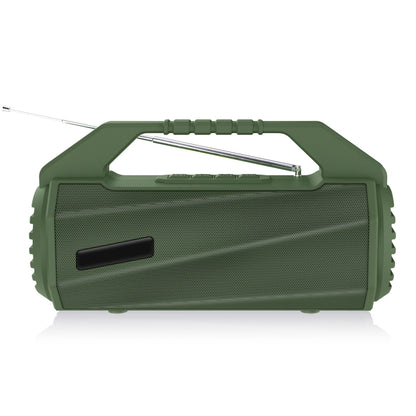 NewRixing NR-4025FM Outdoor Splash-proof Water Portable Bluetooth Speaker, Support Hands-free Call / TF Card / FM / U Disk(Green) - Desktop Speaker by NewRixing | Online Shopping South Africa | PMC Jewellery | Buy Now Pay Later Mobicred