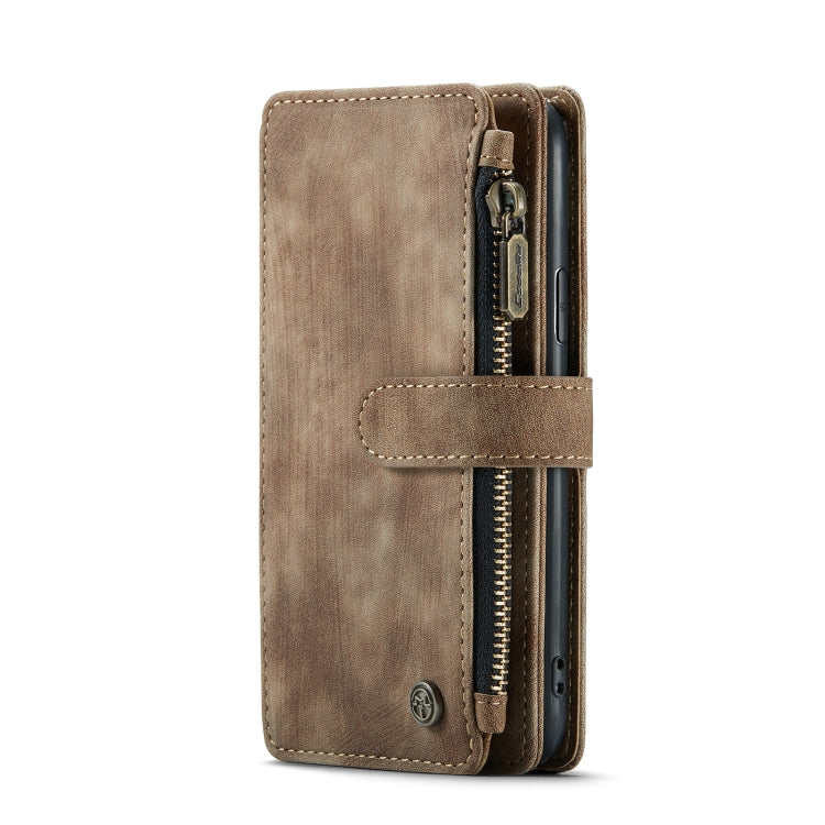 For iPhone 11 Pro CaseMe-C30 PU + TPU Multifunctional Horizontal Flip Leather Case with Holder & Card Slot & Wallet & Zipper Pocket (Brown) - iPhone 11 Pro Cases by CaseMe | Online Shopping South Africa | PMC Jewellery | Buy Now Pay Later Mobicred