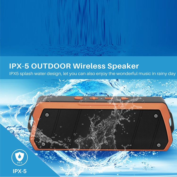 NewRixing NR-5000 IPX5 High Fidelity Bluetooth Speaker, Support Hands-free Call / TF Card / FM / U Disk(Blue) - Desktop Speaker by NewRixing | Online Shopping South Africa | PMC Jewellery | Buy Now Pay Later Mobicred