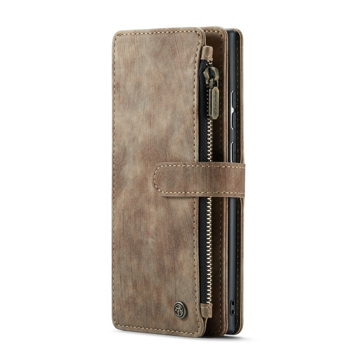 For Samsung Galaxy Note20 Ultra CaseMe-C30 PU + TPU Multifunctional Horizontal Flip Leather Case with Holder & Card Slot & Wallet & Zipper Pocket(Brown) - Galaxy Note20 Ultra Cases by CaseMe | Online Shopping South Africa | PMC Jewellery | Buy Now Pay Later Mobicred